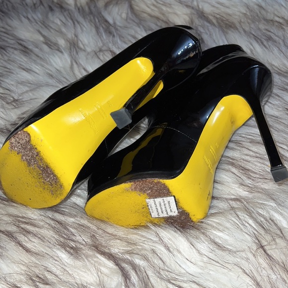 YSL - Yves Saint Laurent patent leather platform booties 38 - Picture 4 of 7